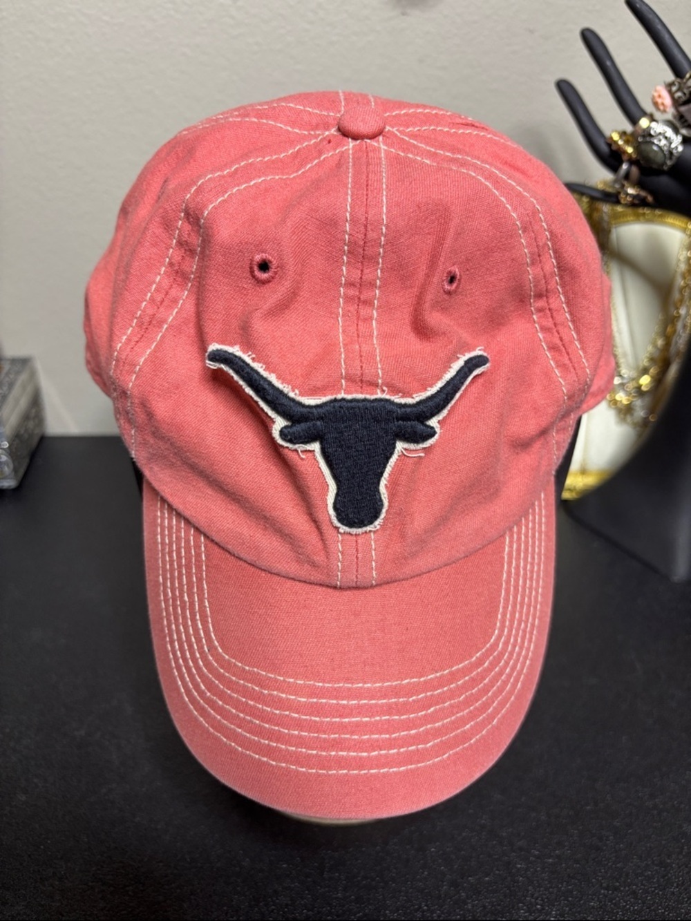 Forty Seven ‘47 unique Coral Pink Texas Longhorns Adjustable Team Cap